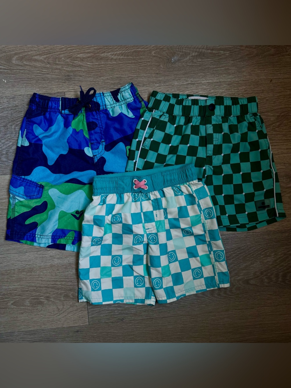 Set of 3 Boys Swim Trunks Shorts Size 5T / Small with inner liner